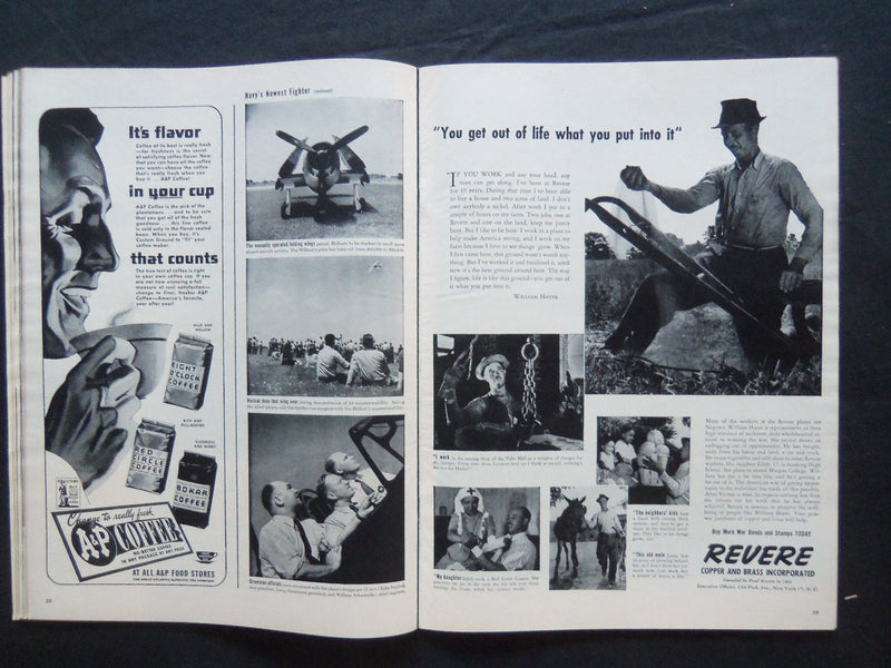 1943 SEPTEMBER 27 LIFE MAGAZINE - HARVESTER - L 358