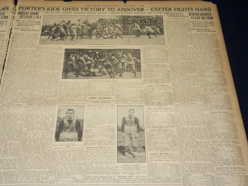 1909 NOV 7 THE BOSTON HERALD - HARVARD VANQUISHES CORNELL - DARTMOUTH - BH 396
