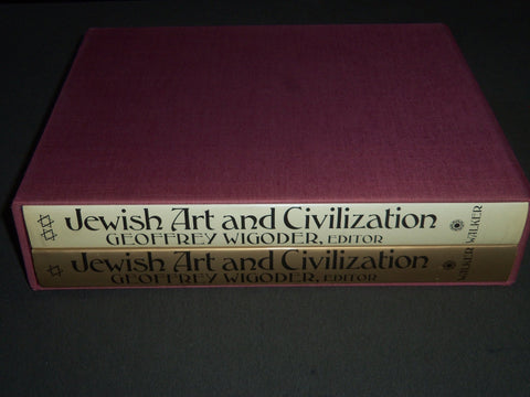 1972 JEWISH ART AND CIVILIZATION BOXED SET BY GEOFFREY WIGODER 2 BOOKS - R 254
