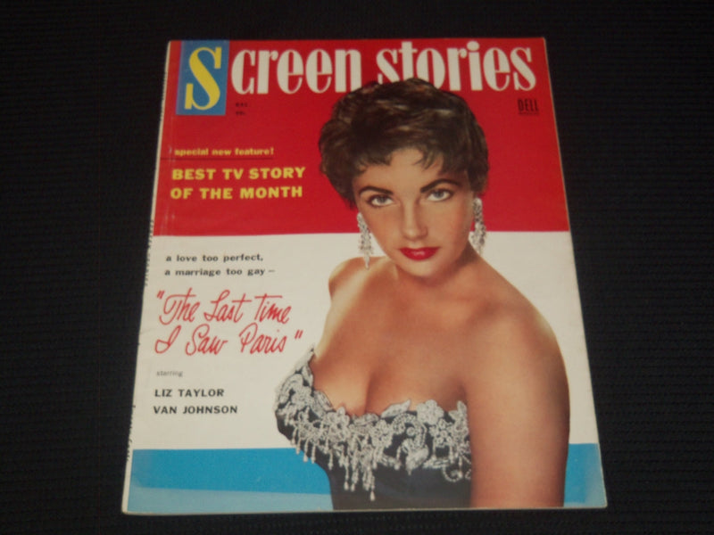 1954 DECEMBER SCREEN STORIES MAGAZINE - ELIZABETH TAYLOR COVER - E 15939