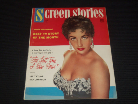 1954 DECEMBER SCREEN STORIES MAGAZINE - ELIZABETH TAYLOR COVER - E 15939