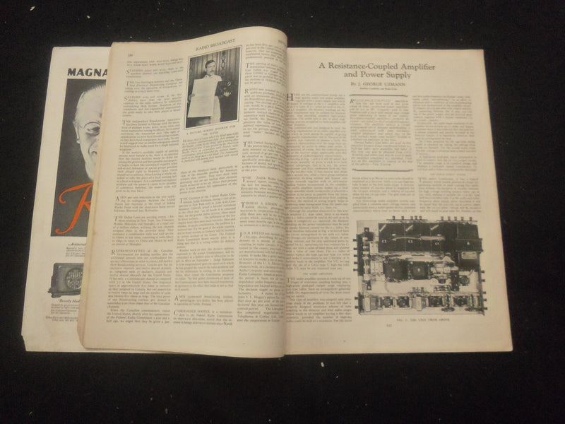 1928 SEPTEMBER RADIO BROADCAST MAGAZINE - NICE COVER, ARTICLES & PHOTOS - B 434Q