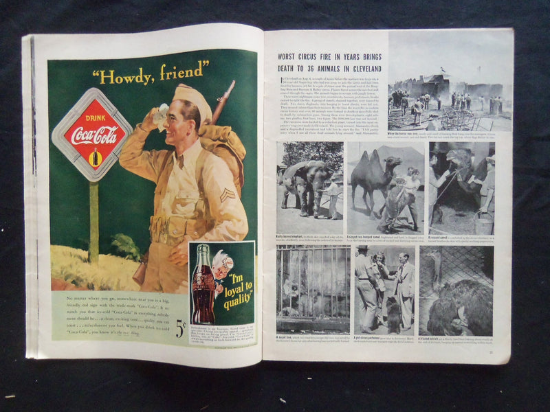 1942 AUGUST 17 LIFE MAGAZINE - GUERRILLA WARFARE EXPERT - L 300