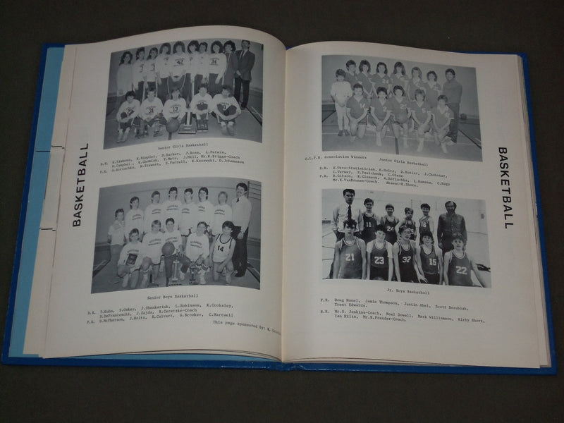1985-1986 SHERWOOD HEIGHTS JUNIOR HIGH SCHOOL YEARBOOK - ALBERTA CANADA- YB 1106