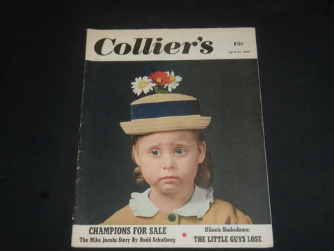 1950 APRIL 15 COLLIER'S MAGAZINE - KIRK DOUGLAS AD ON BACK COVER - SP 7866