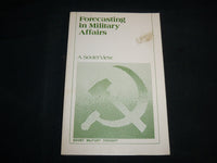 1975 FORECASTING IN MILITARY AFFAIRS A SOVIET VIEW SOFTCOVER BOOK - KD 6837