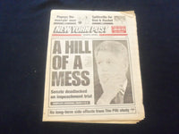 1999 JAN 8 NEW YORK POST NEWSPAPER - POSSIBLE IMPEACHMENT OF CLINTON - NP 6078