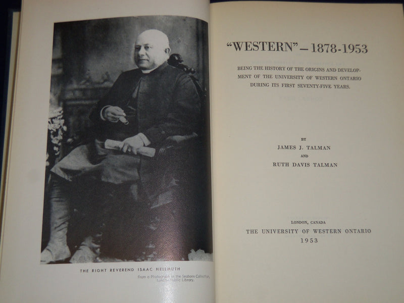 1953 WESTERN 1878-1953 UNIVERSITY OF WESTERN ONTARIO BOOK - TALMAN - KD 2919O