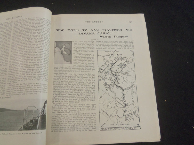 1914 MAY THE RUDDER MAGAZINE - ILLUSTRATIONS, STORIES, PHOTOS & ADS - B 4198T