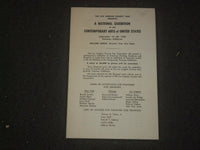 1956 CONTEMPORARY ARTS OF U.S. EXHIBITION PROGRAM - J 6393