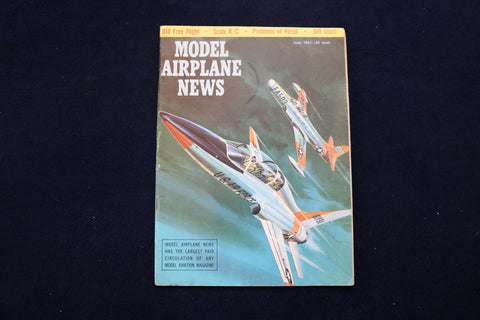 1961 JUNE MODEL AIRPLANE NEWS MAGAZINE - LOCKHEED SHOOTING STAR COVER - E 11564