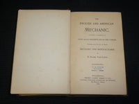 1889 THE ENGLISH AND AMERICAN MECHANICAL HARDCOVER BOOK BY CLEVE - KD 7475