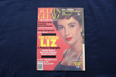 1990 SCREEN GREATS MAGAZINE - ELIZABETH TAYLOR COVER - E 18783