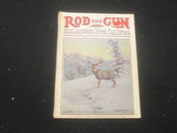 1928 JANUARY ROD AND GUN MAGAZINE - NICE COVER, ARTICLES & PHOTOS - SP 6377I