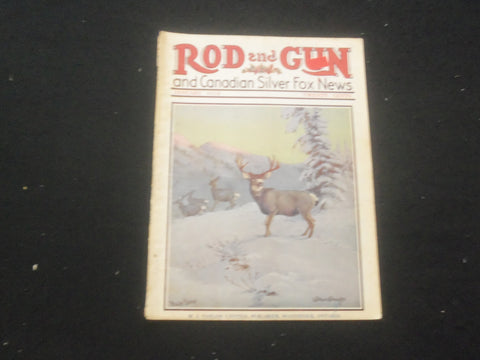 1928 JANUARY ROD AND GUN MAGAZINE - NICE COVER, ARTICLES & PHOTOS - SP 6377I