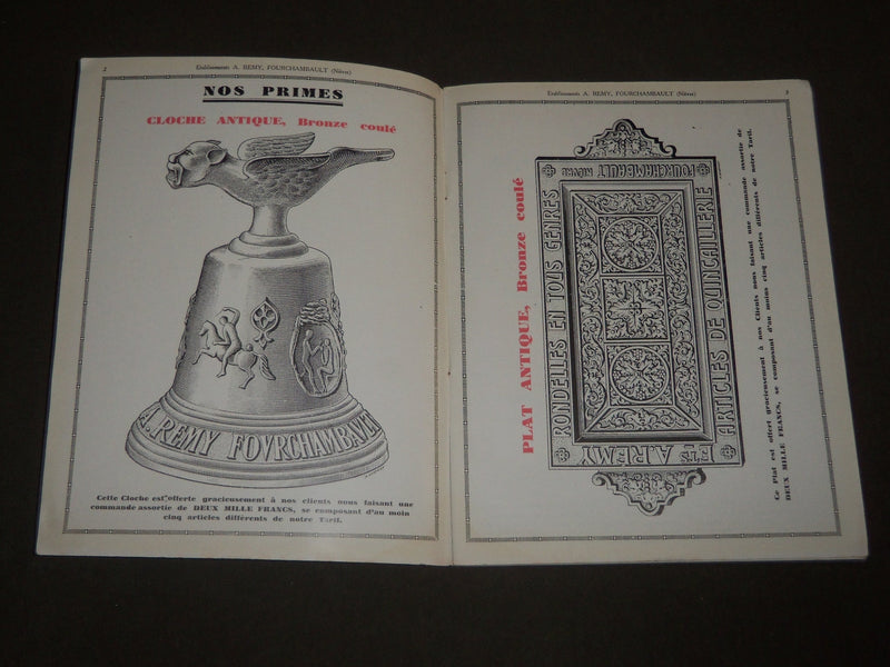 1930'S ETABLISSEMENTS A. REMY FOURCHAMBAULT FRENCH CATALOGUE - HARDWARE- FR 517