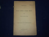 1892 REPLY OF SENATOR CARLISLE TO SENATOR ALDRICH - J 4582