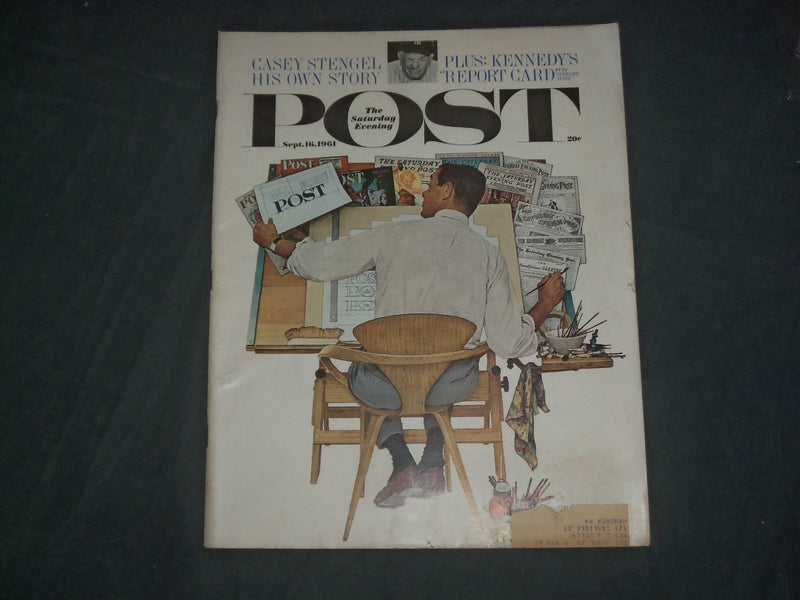 1961 SEP 16 THE SATURDAY EVENING POST MAGAZINE - NORMAN ROCKWELL COVER- SP 2481X