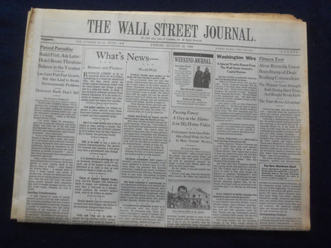1999 AUG 20 THE WALL STREET JOURNAL - ALCOA-REYNOLDS UNION, COMMODITIES - WJ 320