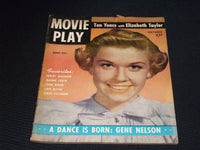 1951 OCTOBER MOVIE PLAY MAGAZINE - DORIS DAY FRONT COVER - E 14229