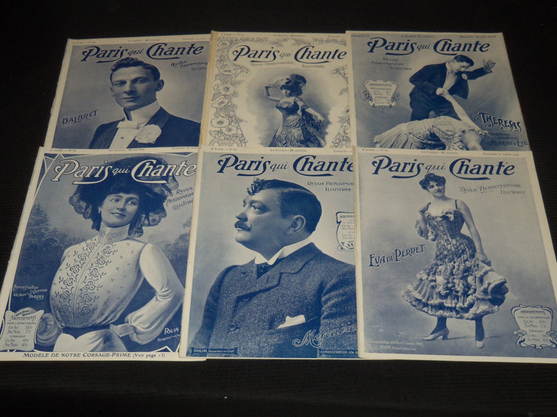1904 PARIS QUI CHANTE REVUE ILLUSTREE MAGAZINE LOT OF 26 ISSUES - O 3442C