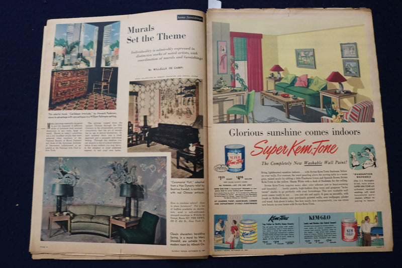 1951 OCT 21 SUNDAY NEWS PICTURE NEWSPAPER - VANESSA BROWN - E 22766