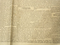 1877 JANUARY 18 NEW YORK OBSERVER NEWSPAPER - A THROUGH TRAIN - NP 8979