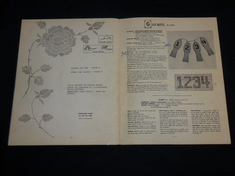 1964 BOUTIQUE FASHIONS TO KNIT AND CROCHET VOLUME NO. 85 - BEAR BRAND - J 6745
