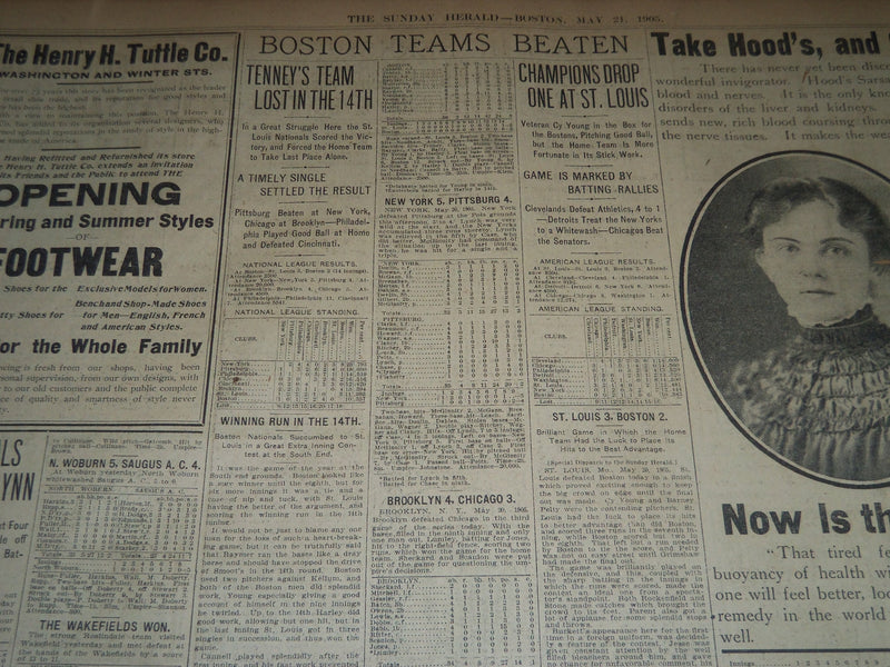 1905 MAY 21 THE BOSTON HERALD - PHILLIPS BROOKS HOUSE TABLET TAKEN - BH 154