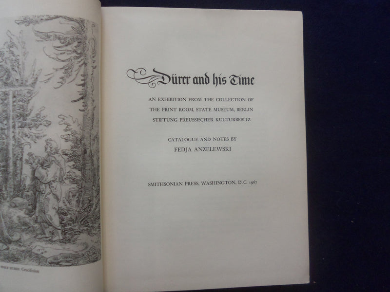 1965 DURER AND HIS TIME HARDCOVER BOOK - CATALOG BY FEDJA ANZELEWSKI - KD 8861