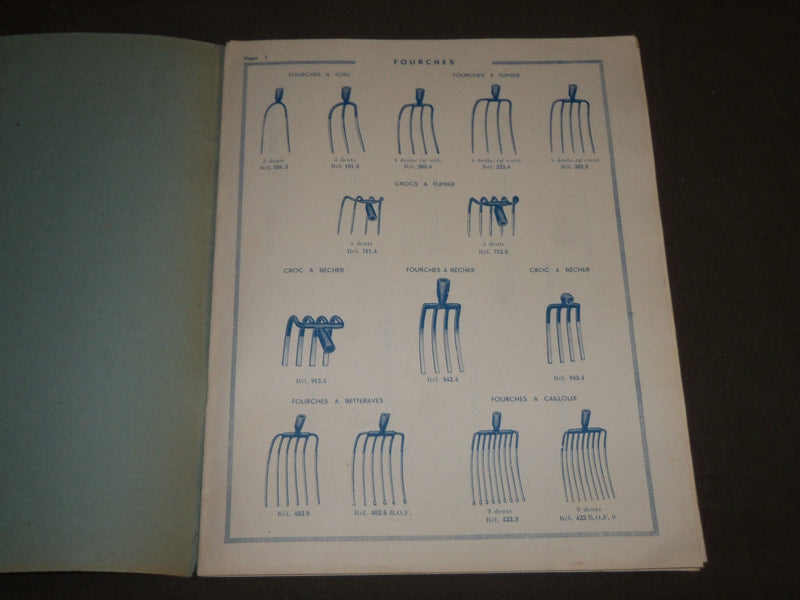 1930'S LABOR OUTILLAGE AGRICOLE ET HORTICOLE FOURCHES FRENCH CATALOGUE - FR 444