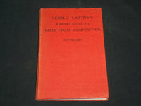 1934 SERMO LATINUS HARDCOVER BOOK BY J. P. POSTGATE - KD 6661