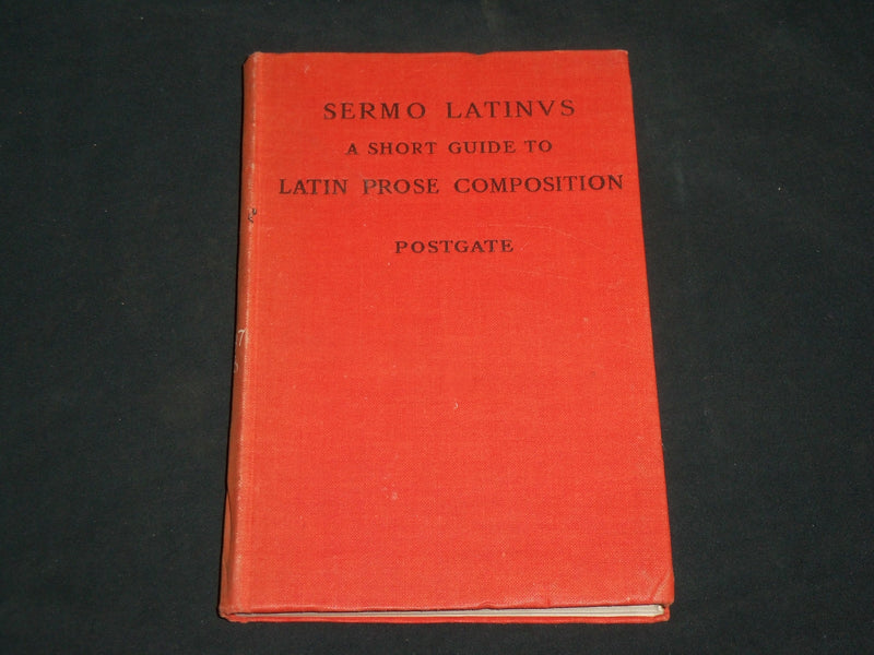 1934 SERMO LATINUS HARDCOVER BOOK BY J. P. POSTGATE - KD 6661