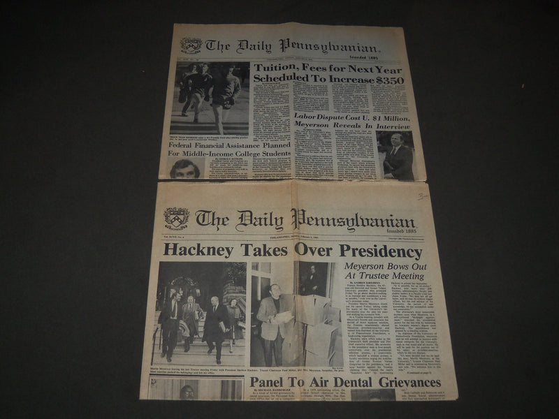 1978-1981 THE DAILY PENNSYLVANIA PENN STATE NEWSPAPERS LOT OF 3 ISSUES- NP 1868G