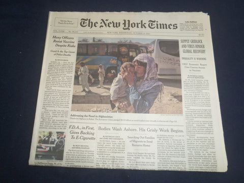 2021 OCTOBER 13 NEW YORK TIMES -SUPPLY GRIDLOCK AND VIRUS HINDER GLOBAL RECOVERY