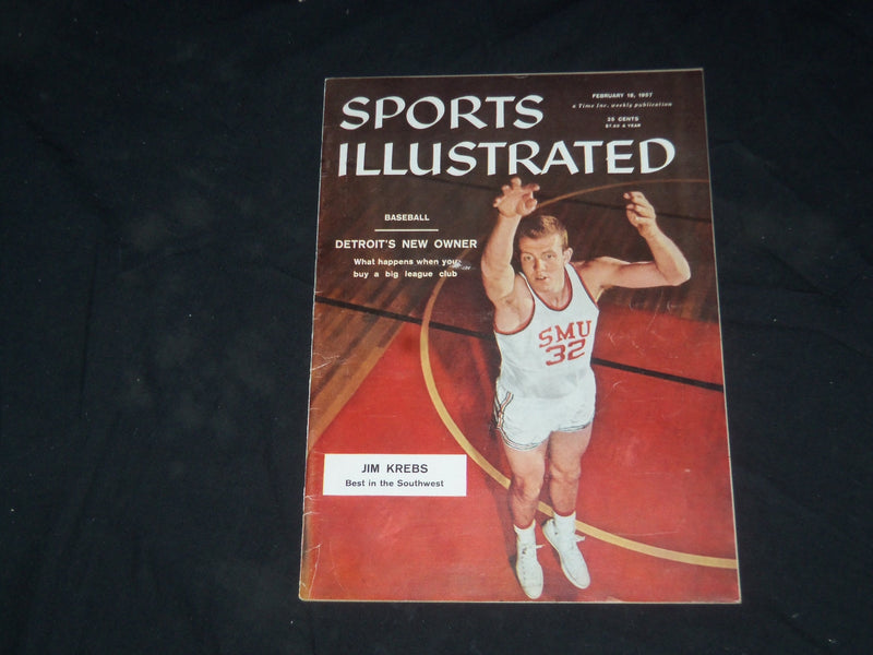 1957 FEBRUARY 18 SPORTS ILLUSTRATED MAGAZINE - JIM KREBS - SP 8822