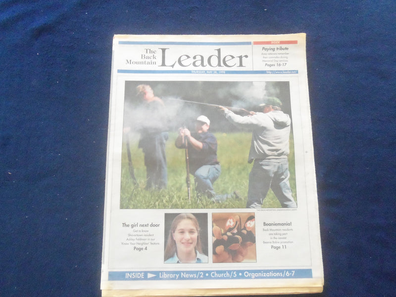 1998 MAY 28 THE BACK MOUNTAIN LEADER NEWSPAPER-SHAVERTOWN, PA-A. FELDMAN-NP 6168