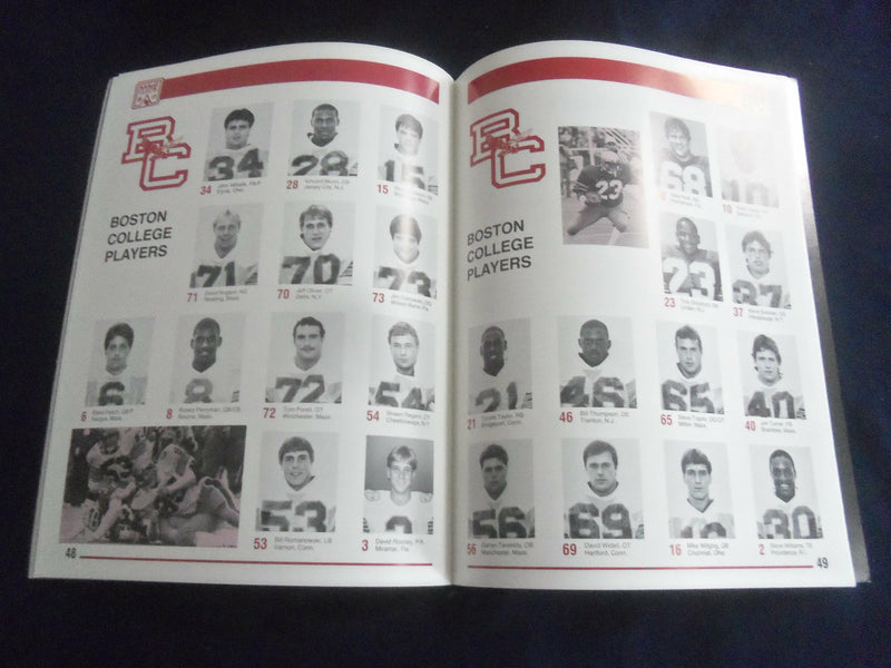 1985 AUG 29 KICKOFF CLASSIC PROGRAM - BRIGHAM YOUNG VS BOSTON COLLEGE - ST 659B