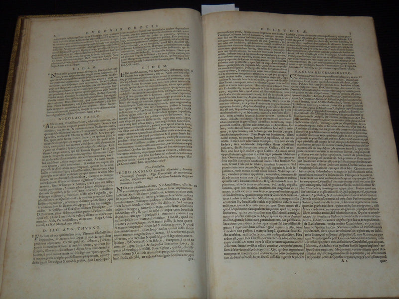 1687 EPISTOLAE HUGONIS GROTII LATIN VOLUME - HUGO GROTIUS - Z 245
