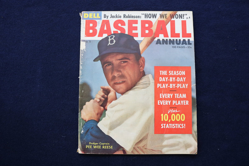 1956 BASEBALL ANNUAL MAGAZINE - PEE WEE REESE COVER - E 11889