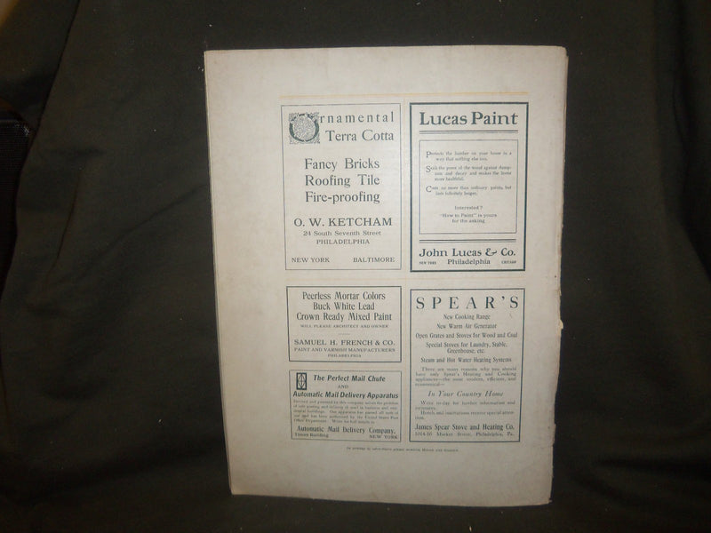 1905 OCTOBER THE HOUSE & GARDEN MAGAZINE - GREAT PHOTOS & ADS - ST 774