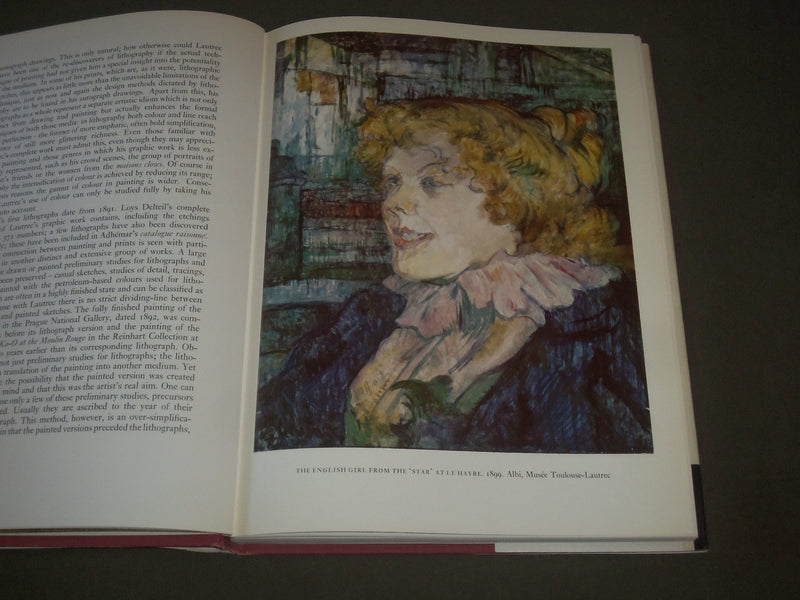 1969 TOULOUSE LAUTREC HARDCOVER BOOK BY F. NOVOTNY - GREAT PRINTS - I 1433