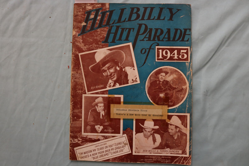 1945 HILLBILLY HIT PARADE OF 1945 SOFTCOVER BOOK - ROY ROGERS-RED FOLEY - K 3381