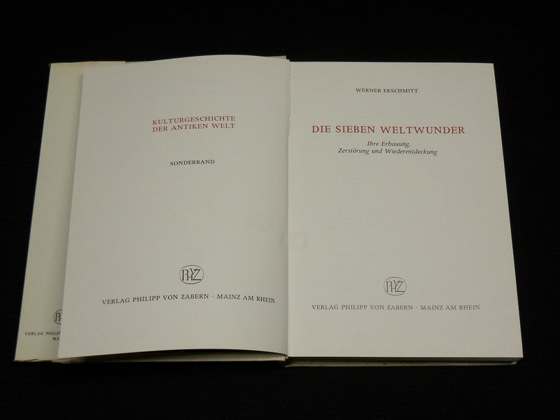 1984 DIE SIEBEN WELTWUNDER HARDCOVER BOOK BY WERNER EKSCHMITT - KD 7469