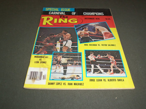 1978 DECEMBER THE RING MAGAZINE - CARNIVAL OF CHAMPIONS - SP 5343