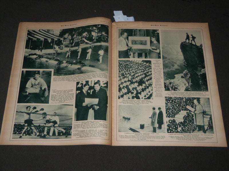 1933 DEC 30 MID-WEEK PICTORIAL MAGAZINE SECTION - MRS. CHARLES LINDBERGH- J 3213