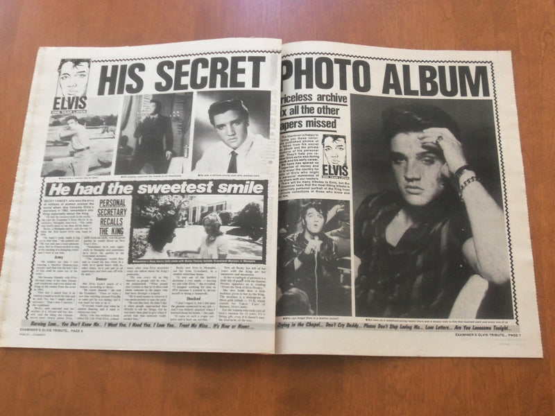 1978 AUGUST 8 NATIONAL EXAMINER NEWSPAPER - ELVIS, ANNIVERSARY TRIBUTE - NP 4729