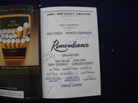 1992 REMEMBRANCE PLAYBILL - FRANCES STERHAGEN + 2 SIGNATURES - J 8323