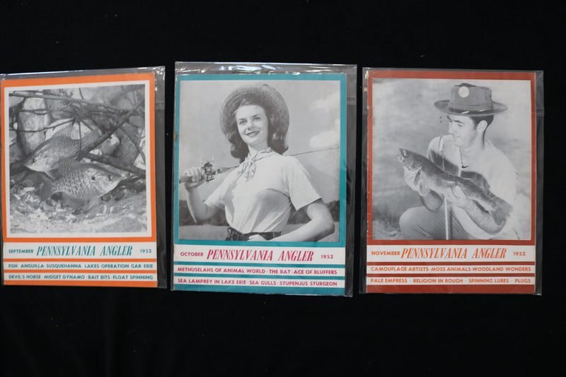 1951-1952 PENNSYLVANIA ANGLER MAGAZINE - LOT OF 18 - O 3741