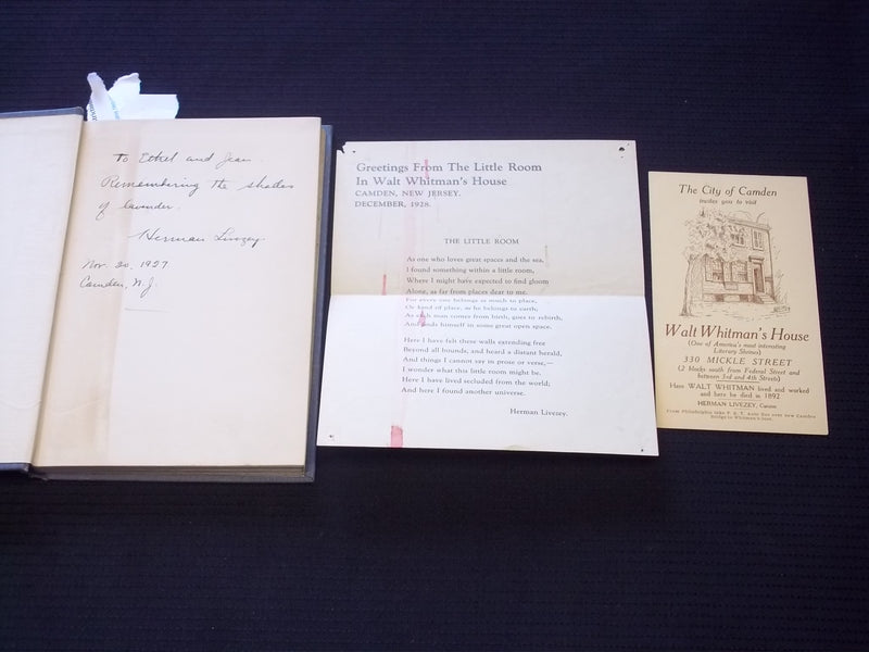 1927 SLEET HARDCOVER BOOK SIGNED BY HERMAN LIVEZEY - KD 7549